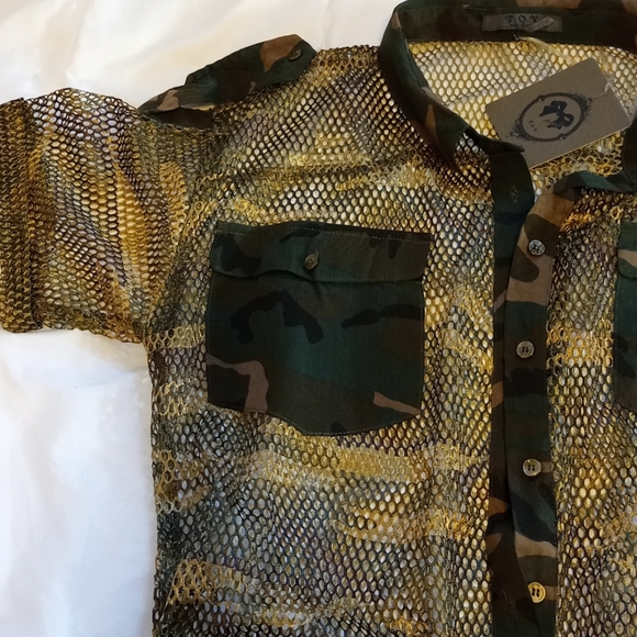 Camo Mesh Romper​ - Picture 3 of 5